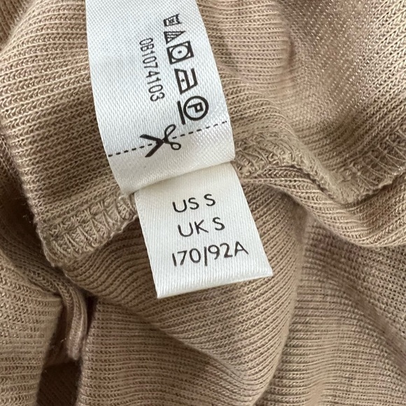 Free People Intimately Free tan balloon sleeve square neck top NWOT size small - Picture 7 of 7